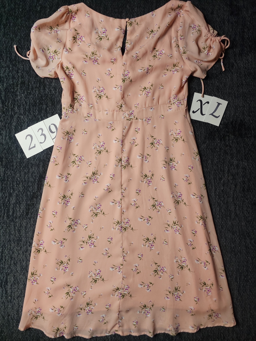 Lulu's Blush Pink Floral Midi Dress - Picture 2 of 4